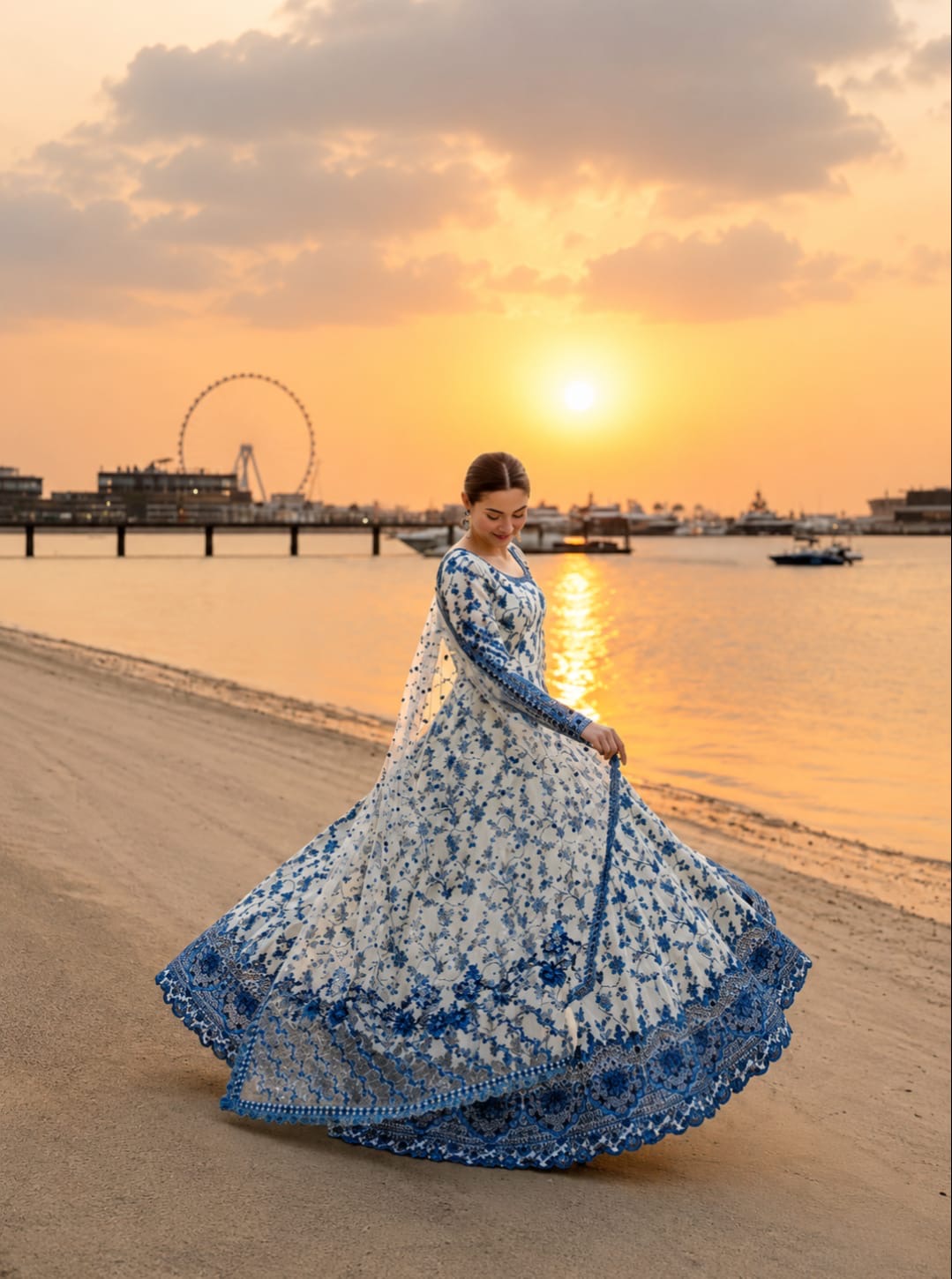 Blue pearl maxi 2Pcs