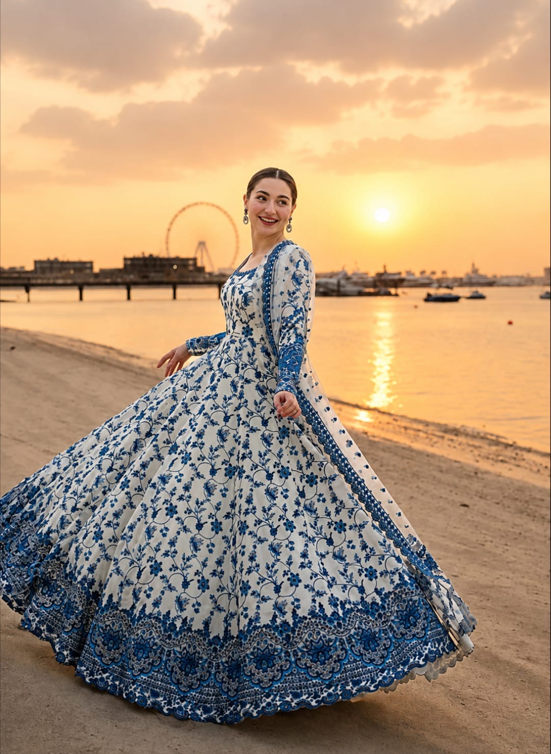 Blue pearl maxi 2Pcs