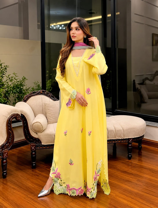 Butter kaftan 3pcs