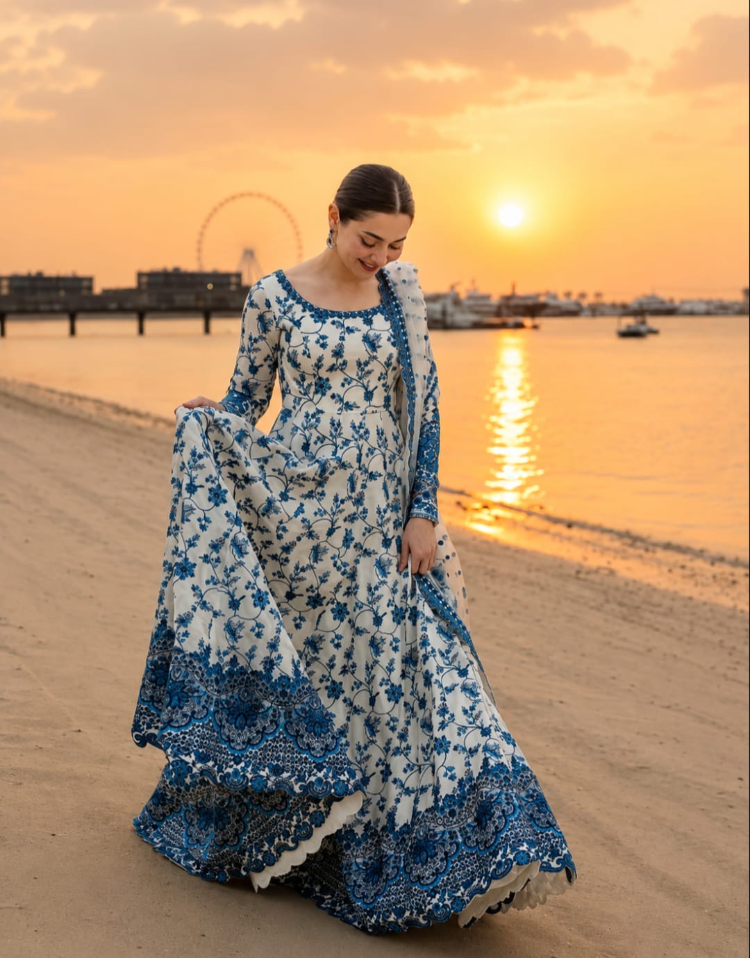 Blue pearl maxi 2Pcs